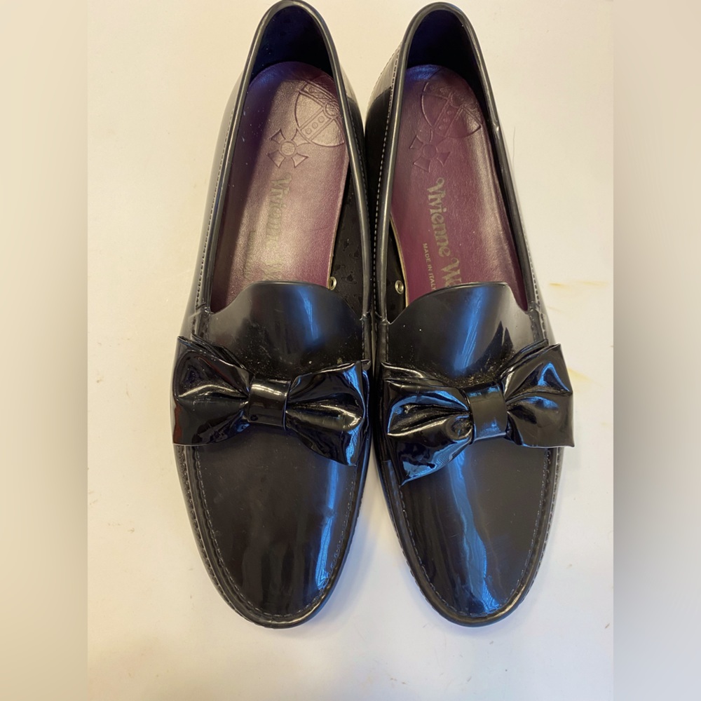 Vivienna Westwood Rubber Bow Loafers